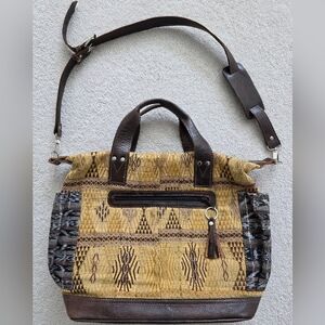 CYBER MONDAY One of a Kind Vintage Nena & Co Day Bag Patchwork Boho GRANDMACORE